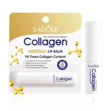Бальзам для губ коллагеновый увлажняющий против сухости SADOER Collagen Lip Balm (2.7 г) Бальзам для губ коллагеновый увлажняющий против сухости SADOER Collagen Lip Balm (2.7 г)