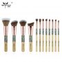 Набор кистей для макияжа профессиональный ANMOR Professional makeup brush set Indian бежевый (12шт)