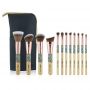 Набор кистей для макияжа профессиональный ANMOR Professional makeup brush set Indian бежевый (12шт)