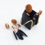 Набор кистей-щеточек для макияжа профессиональный ANMOR Professional makeup brush set Oval черный (10шт)