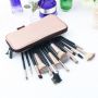 Набор кистей для макияжа профессиональный ANMOR Professional makeup brush set Pink Gold черный (15шт)