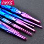 Набір пензлів для макіяжу професійний MSQ Professional makeup brush set Mermaid градієнт (8шт)