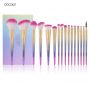 Набор кистей для макияжа профессиональный DOCOLOR Professional makeup brush set Fantasy градиент  (16шт)