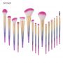 Набор кистей для макияжа профессиональный DOCOLOR Professional makeup brush set Fantasy градиент  (16шт)