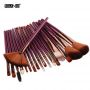 Набор кистей для макияжа MAANGE makeup brush set Wood фиолетовый (18шт)