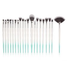 Набор кистей для макияжа MAANGE makeup brush set Metal Gradient бирюзовый (20шт)