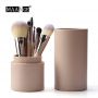 Набор кистей для макияжа в тубусе MAANGE makeup brush set пудровый (7шт)