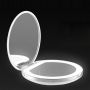 Мини портативное светодиодное зеркало для макияжа двойное Led Cosmetic Mirror with You белое
