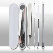 Набор для чистки лица с пинцетом DUCARE Face Cleaning серебристый