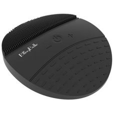 Вібруюча силіконова водостійка щітка BlingBelle Black для чищення шкіри обличчя з бездротовою зарядкою чорна