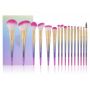 Набор кистей для макияжа профессиональный DOCOLOR Professional makeup brush set Fantasy градиент  (16шт)