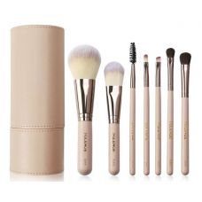 Набор кистей для макияжа в тубусе MAANGE makeup brush set пудровый (7шт)