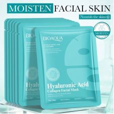 Маска для лица увлажняющая с гиалуроновой кислотой и коллагеном BIOAQUA Hyaluronic Acid Collagen Mask (30 мл)