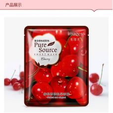 Маска-серветка для обличчя з вишнею зволожуюча IMAGES Pure Source Cherry (40г)